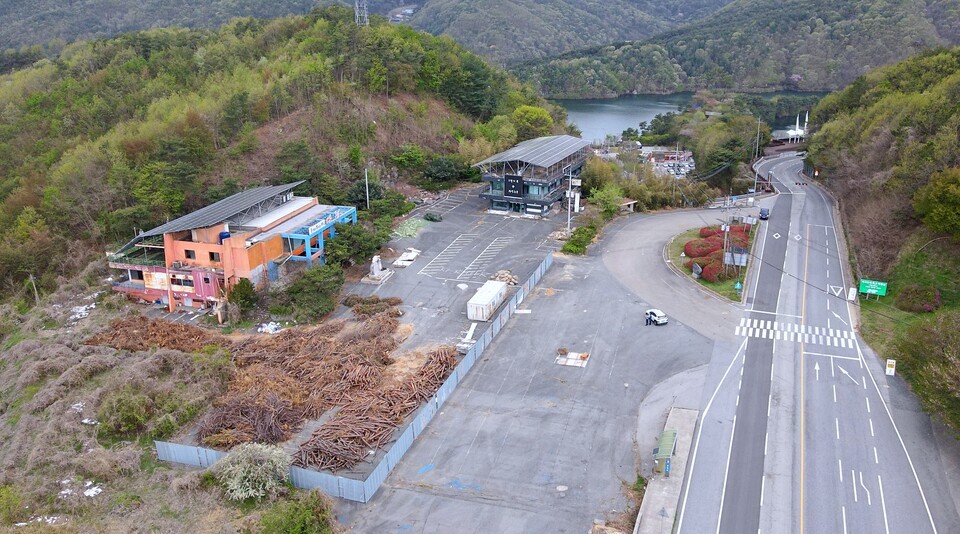 폐업한 칠갑산 휴게소