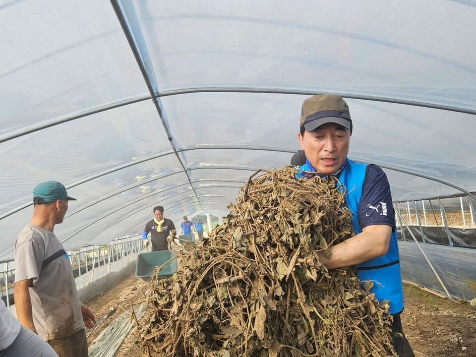 박수현 의원 수해복구 활동